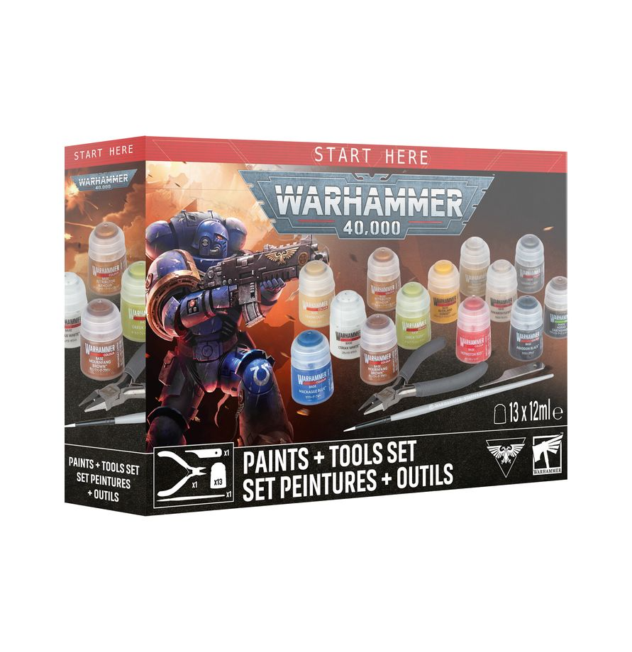Warhammer 40,000 Paint + Tools Set
