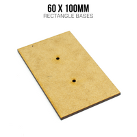 Bases rectangulares de 60 x 100 mm