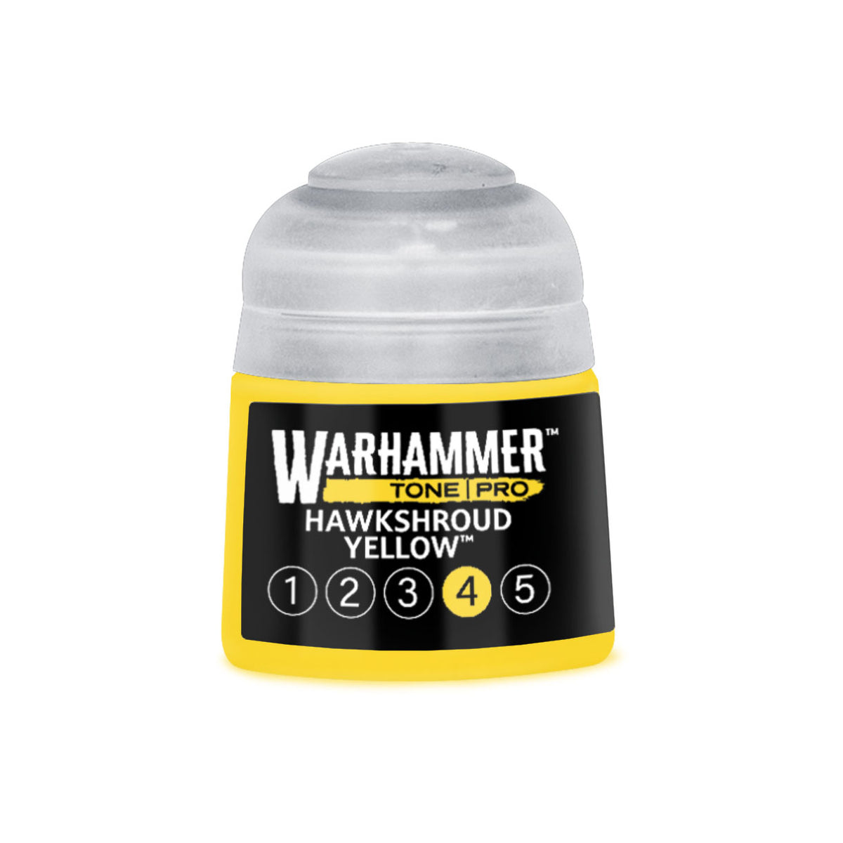 Warhammer Tone Pro Hawkshroud Yellow 4 miniature paint 12ml