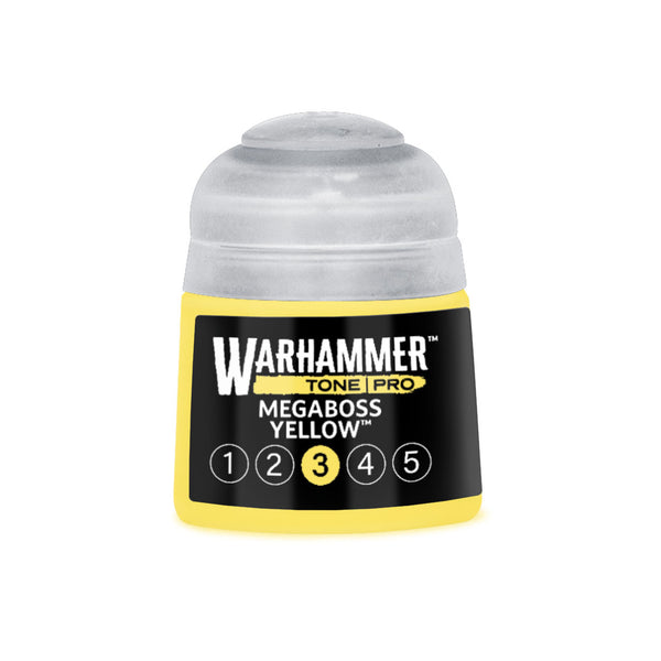 Warhammer Tone Pro Megaboss Yellow 3 miniature paint 12ml