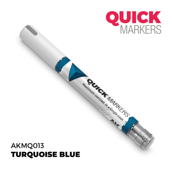 AK QUICK MARKERS: Turquoise Blue