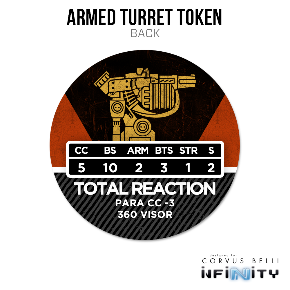 Infinity N5 Acrylic Token: Armed Turret