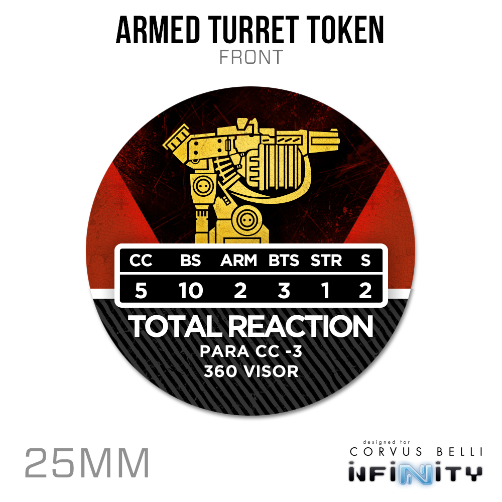Infinity N5 Acrylic Token: Armed Turret