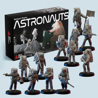 Lunar Multipart Plastic Astronauts