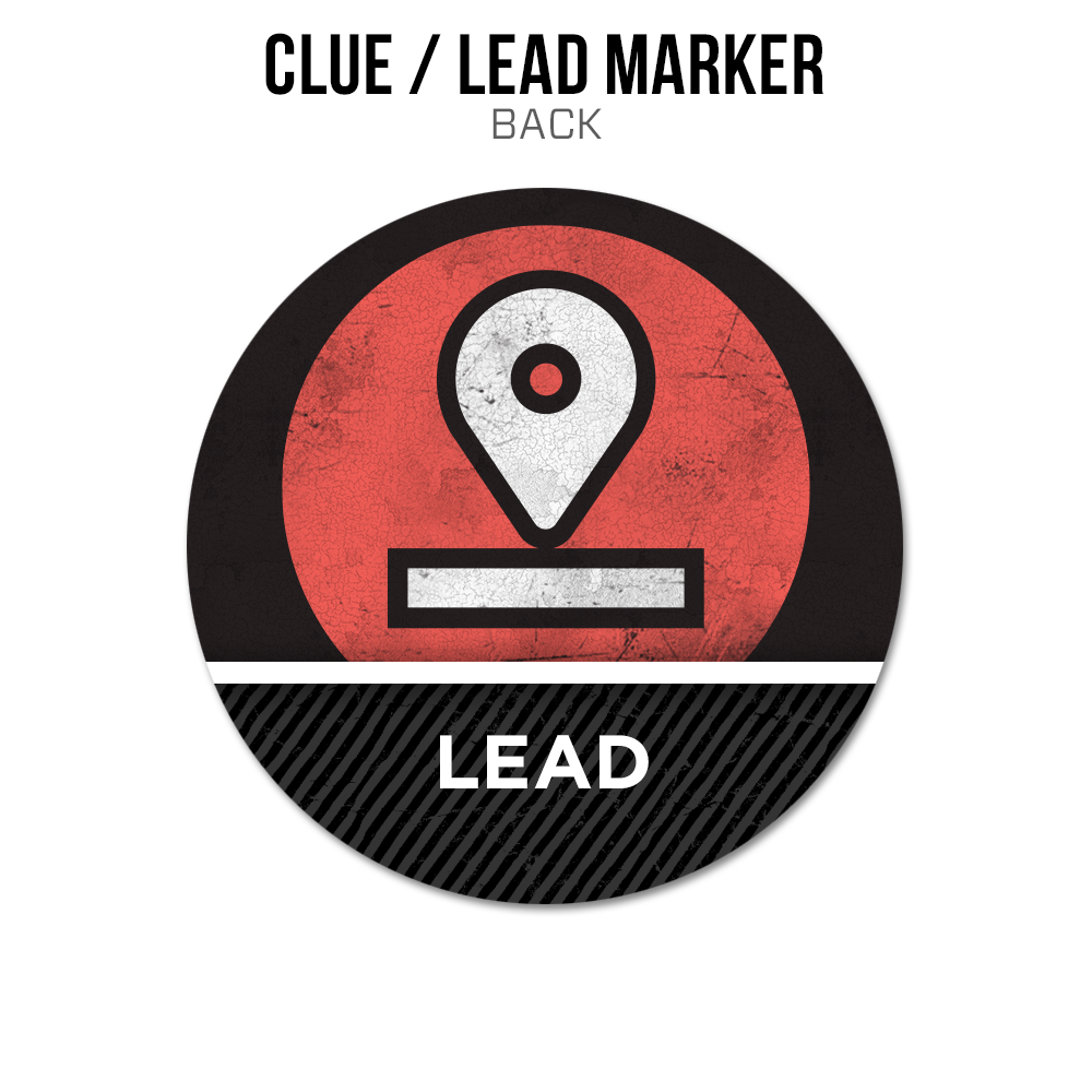 MANHUNT Acrylic Token: Clue / Lead