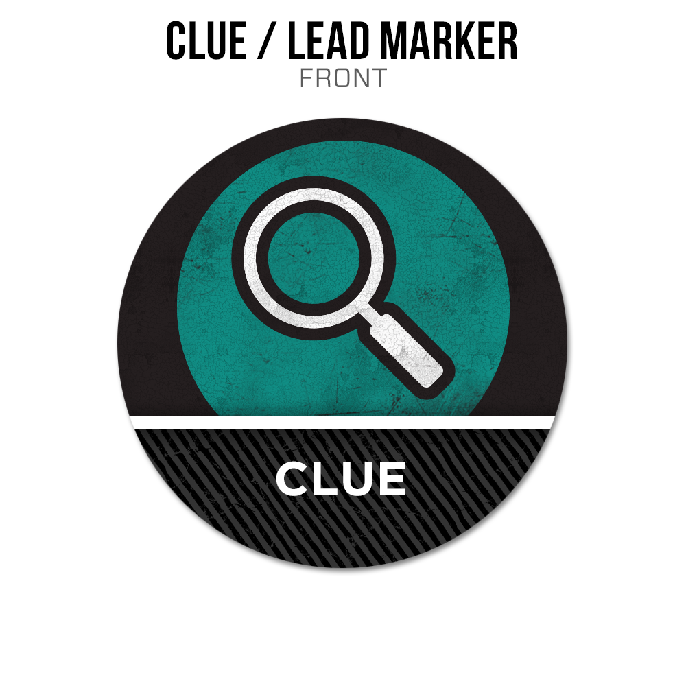MANHUNT Acrylic Token: Clue / Lead