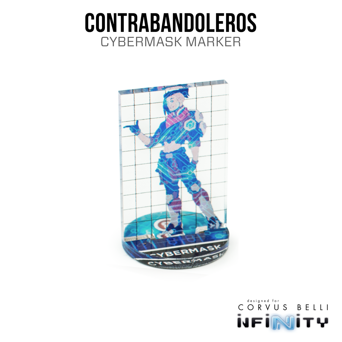 Marcadores 3D Infinity: cubiertos (máscara cibernética de 25 mm)