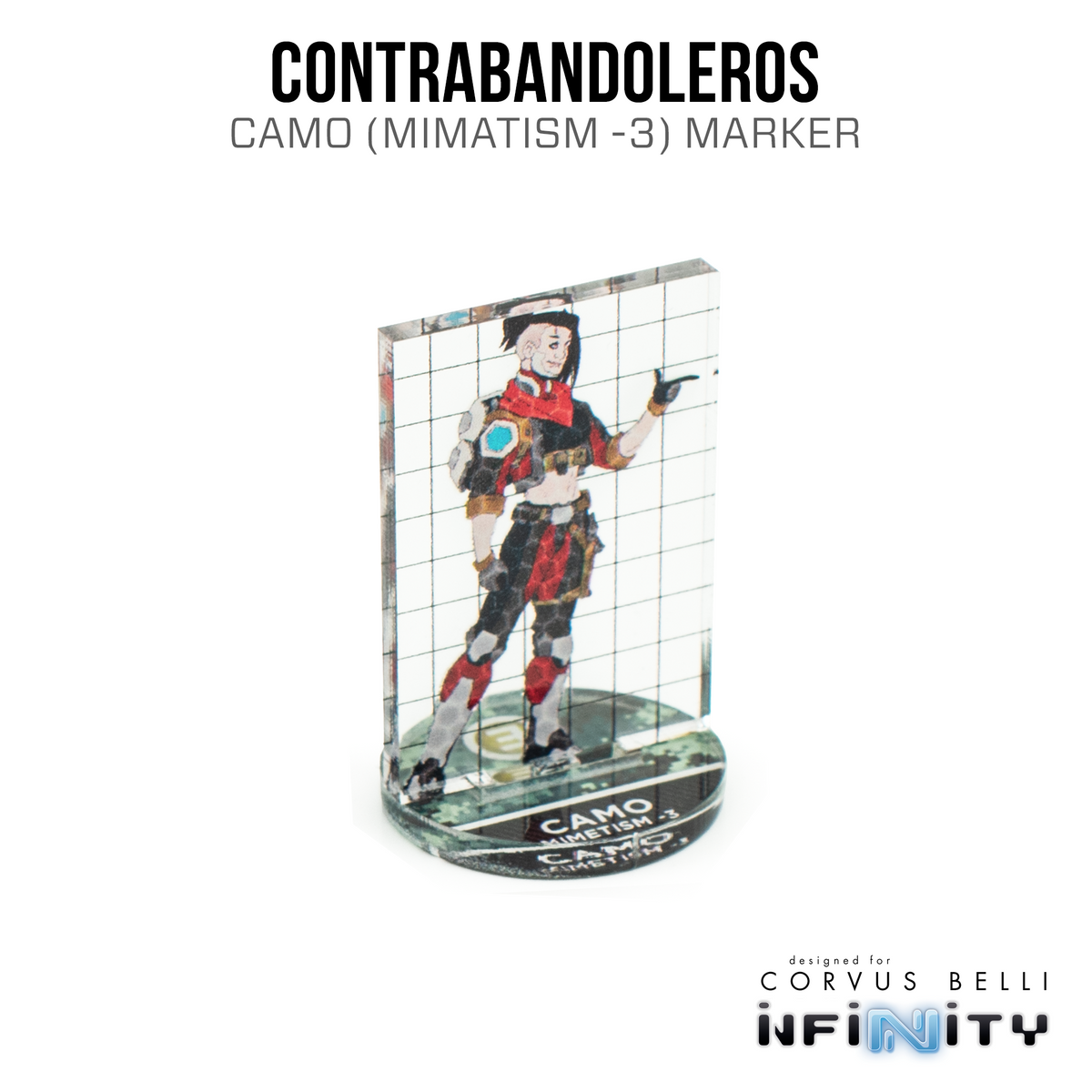 Marcadores 3D Infinity: cubiertos (máscara cibernética de 25 mm)