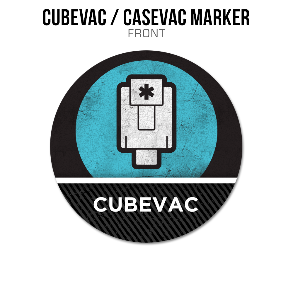 MANHUNT Acrylic Token:  Cubevac / Casevac