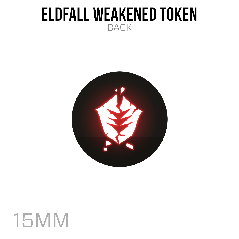 Eldfall Weakened Token