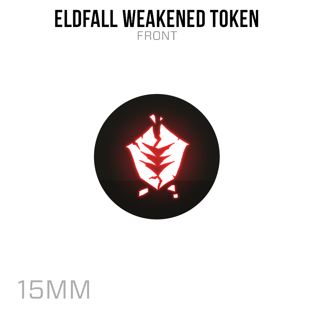 Eldfall Weakened Token