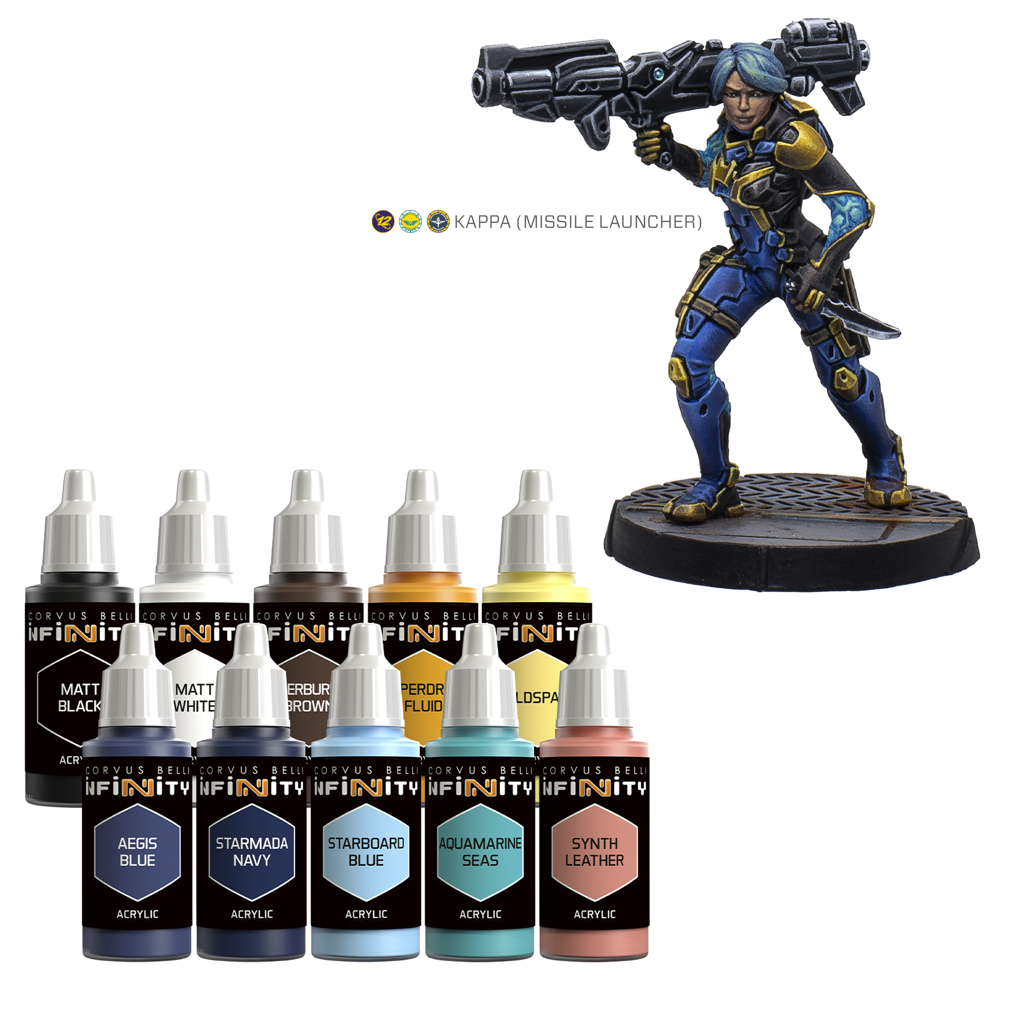 Infinity O-12 Paint Set Kappa Missile Launcher Exclusive – Warsenal