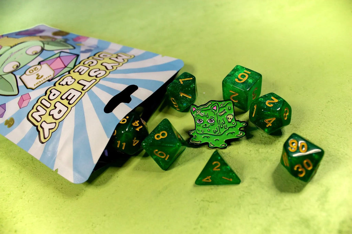 Mystery Dice Goblin: Mystery Dice + Pin