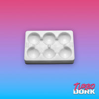Turbo Dork Small White Silicone Dry Palette