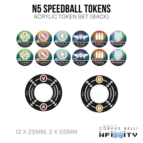 Infinity N5 Acrylic Speedball Token Set
