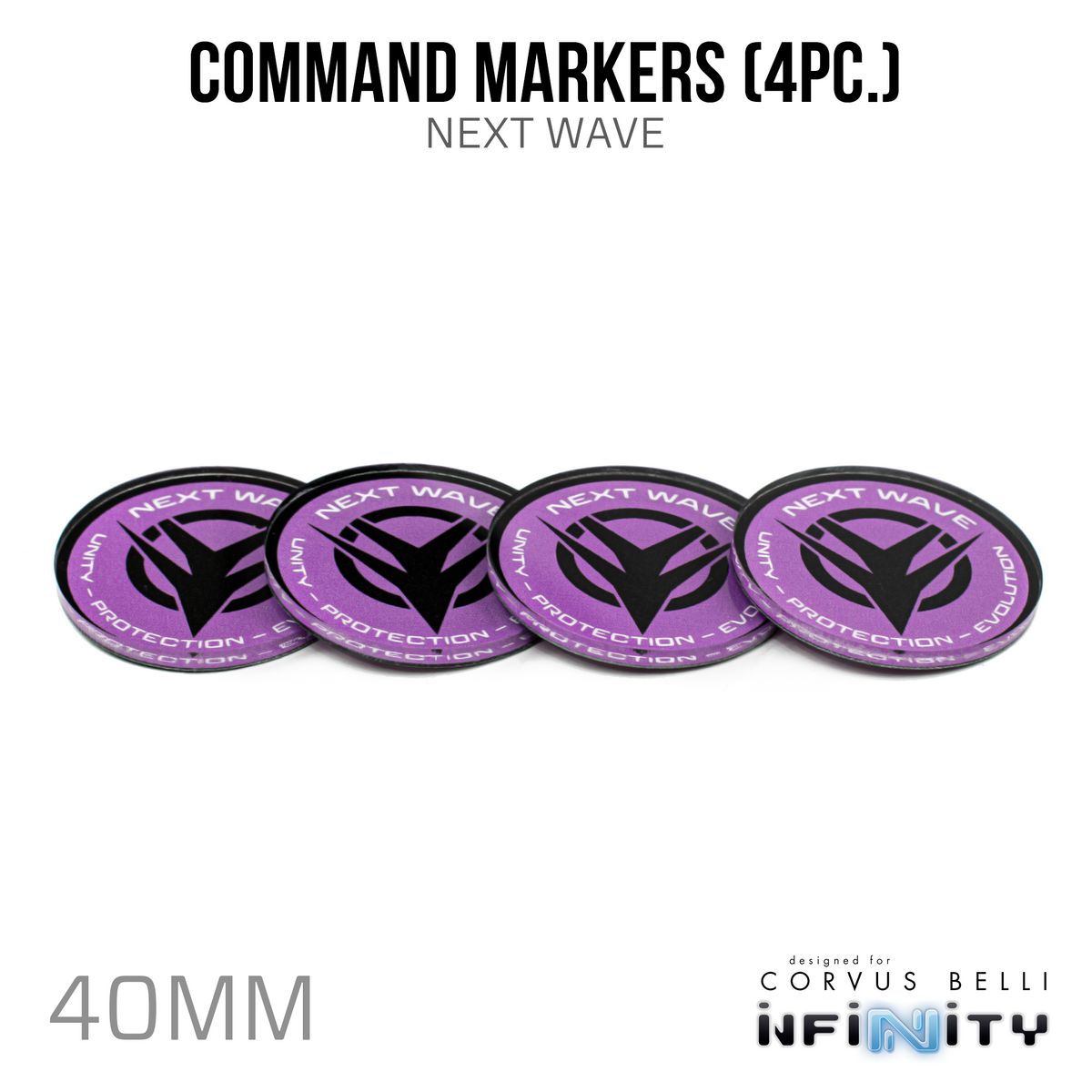 Next Wave Command Tokens (4 x 40mm)