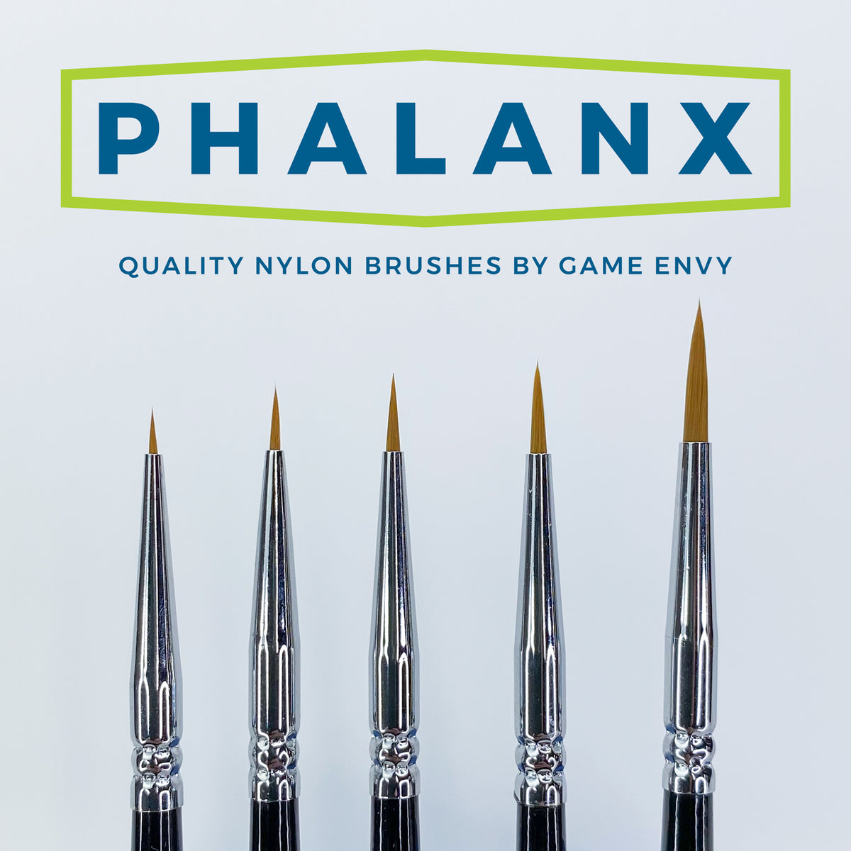 Game Envy: Phalanx SYNTH 5-Piece Nylon Brush Set
