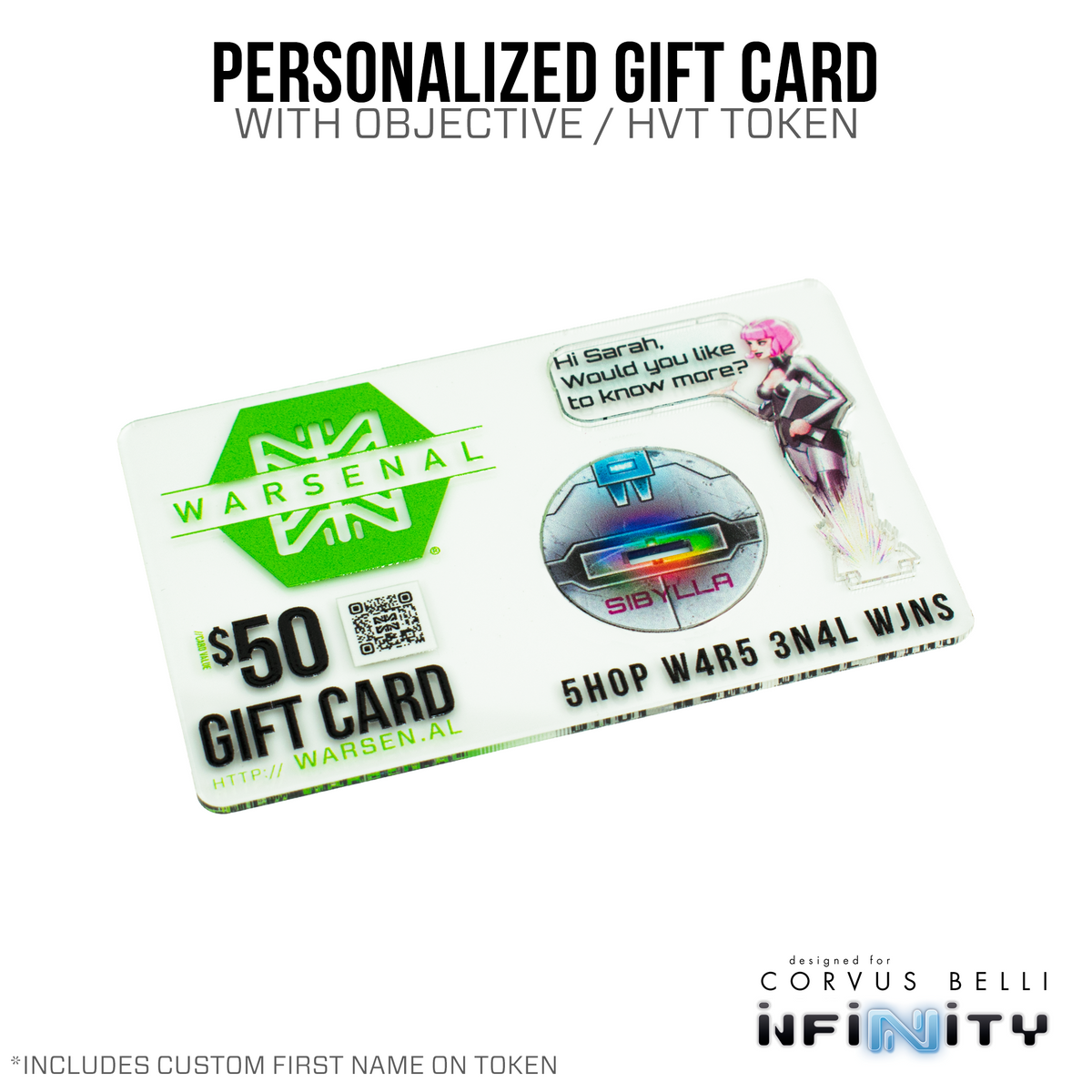 Warsenal Personalized Giftcard