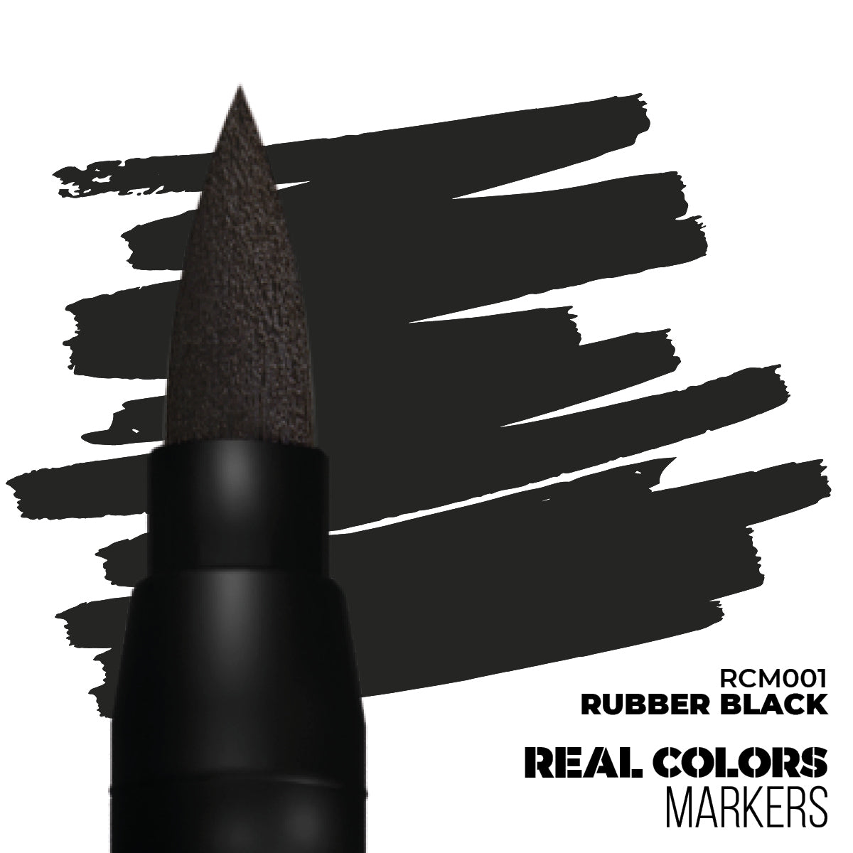 AK REAL COLORS Markers: Rubber Black