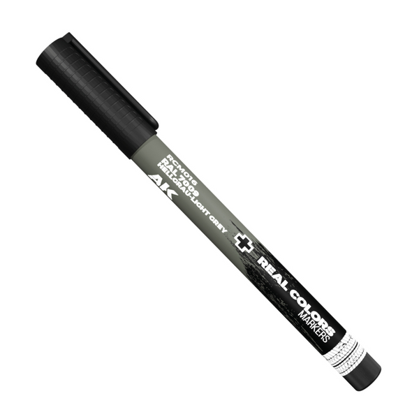 AK REAL COLORS Markers: Hellgrau-Light Grey RAL 7009