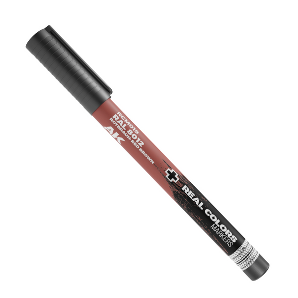 AK REAL COLORS Markers: Rotbraun-Red Brown RAL 8012