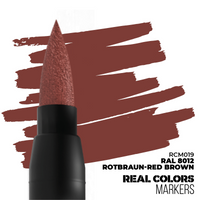 AK REAL COLORS Markers: Rotbraun-Red Brown RAL 8012
