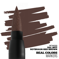 AK REAL COLORS Markers: Rotbraun-Red Brown RAL 8017