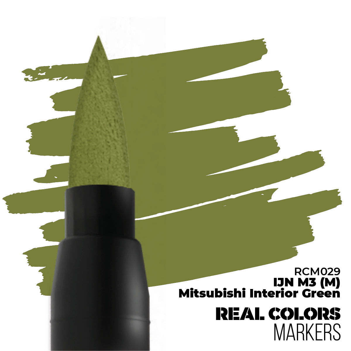 AK REAL COLORS Markers: Mitsubishi Interior Green IJN M3 (M)