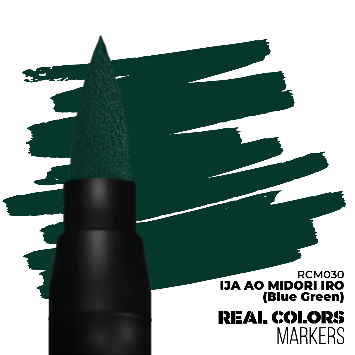 AK REAL COLORS Markers: Midori Iro IJA AO (Blue Green)