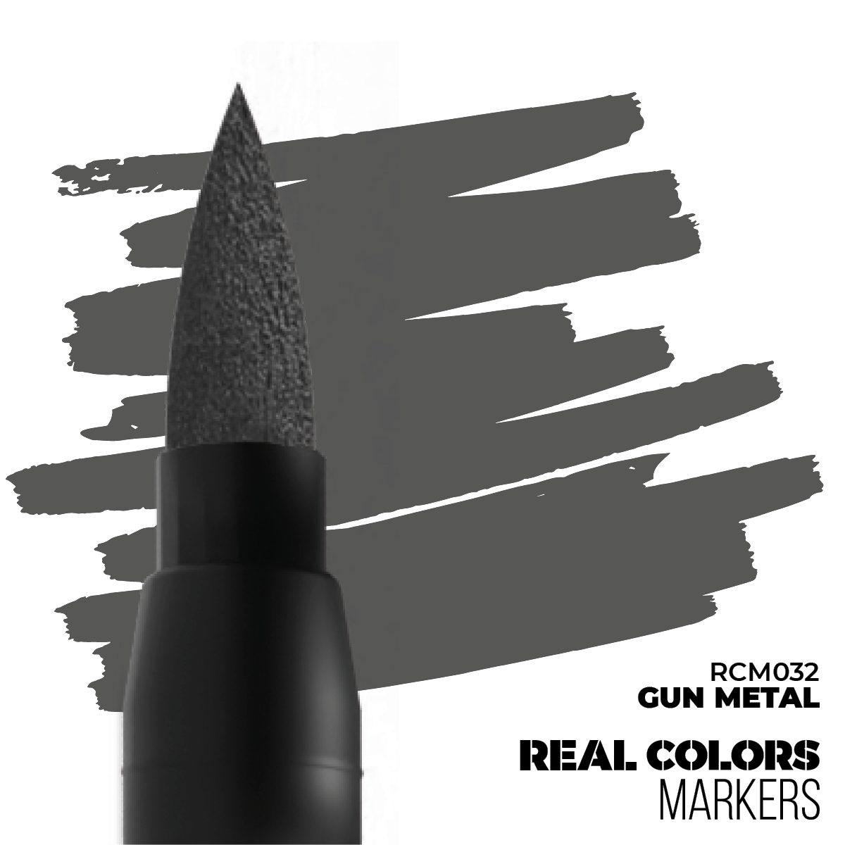 AK REAL COLORS Markers: Gun Metal