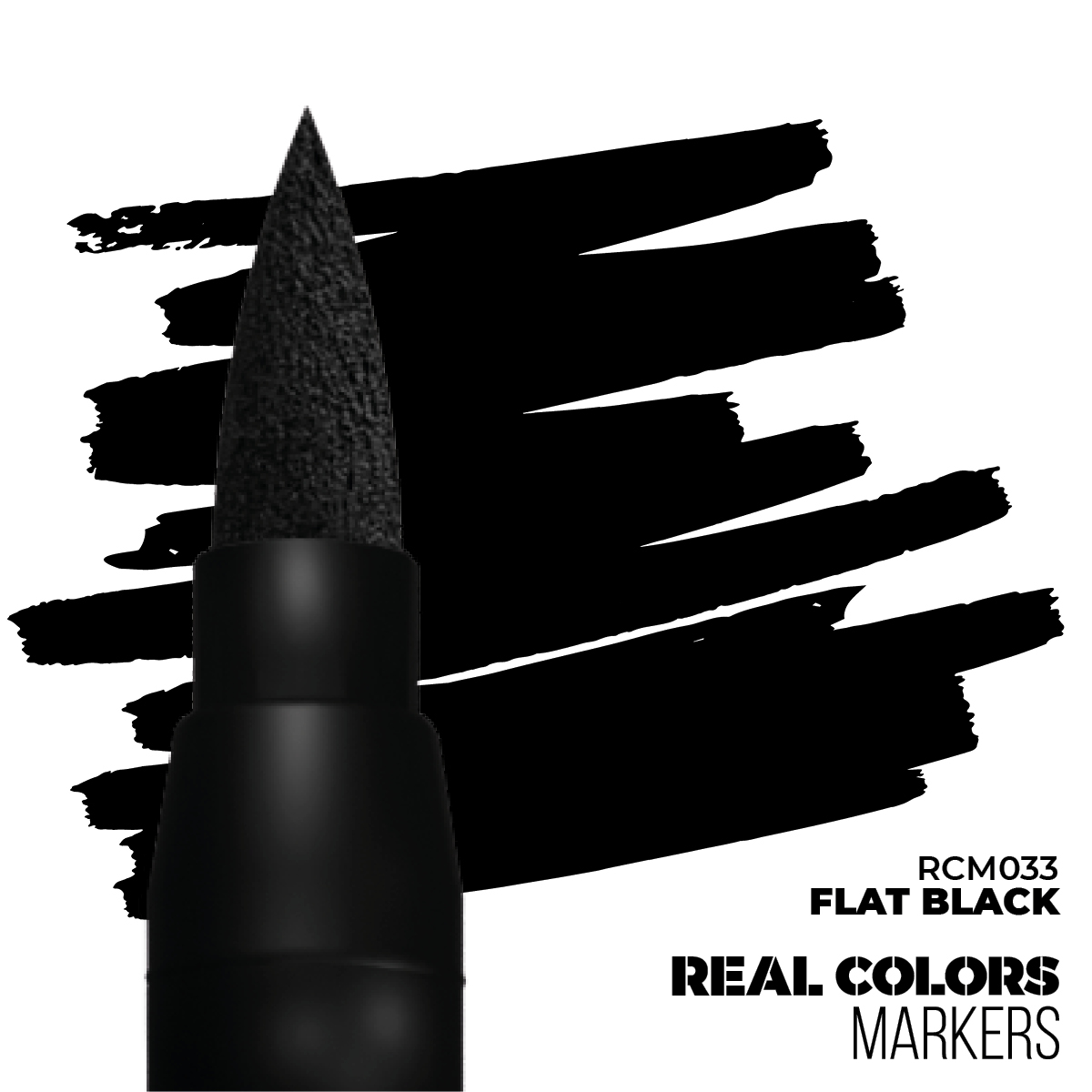 AK REAL COLORS Markers: Flat Black