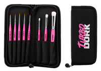 Fauxlinsky Brush Set w/ Stand Case (8 Brushes)