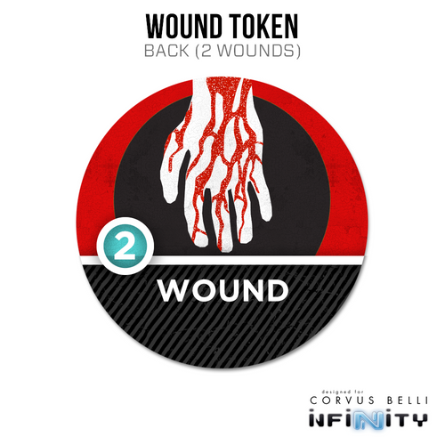 Infinity N5 Acrylic Token: Wound 1 - 2