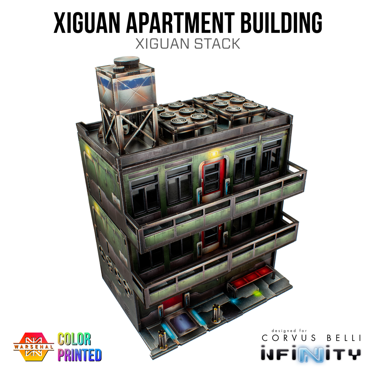 Xiguan Stacks - Apartment Building - Color Printed