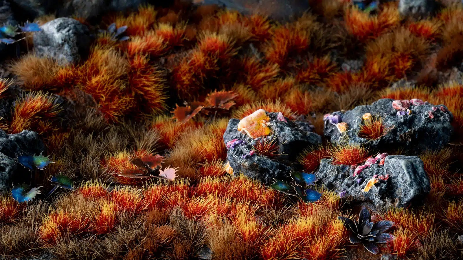 Gamers Grass Alien Frost – Hellblaue Büschel, 6 Mm | Für Miniaturen & Dioramen Mit Eis-Thema
