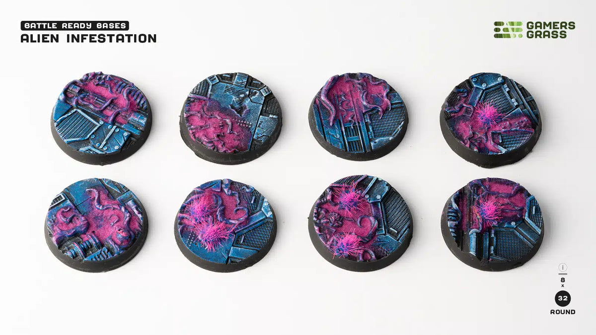 Bases - Alien Infestation, Round 32mm (x8)