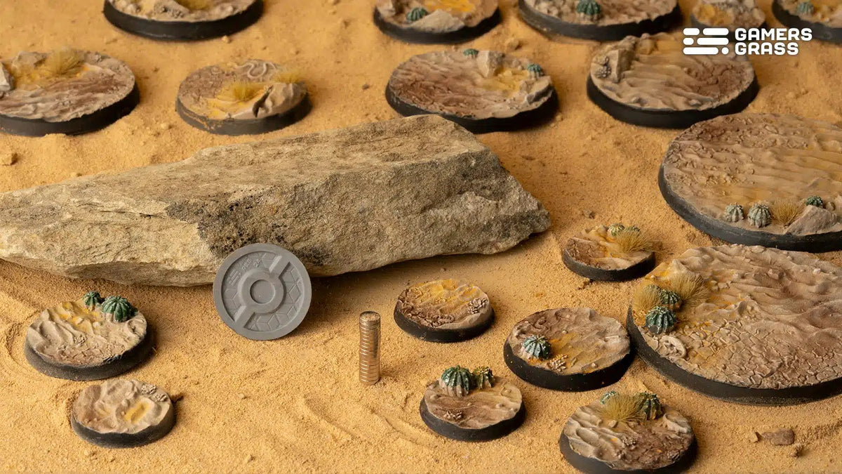 Deserts of Maahl Bases, Round 25mm (x10)