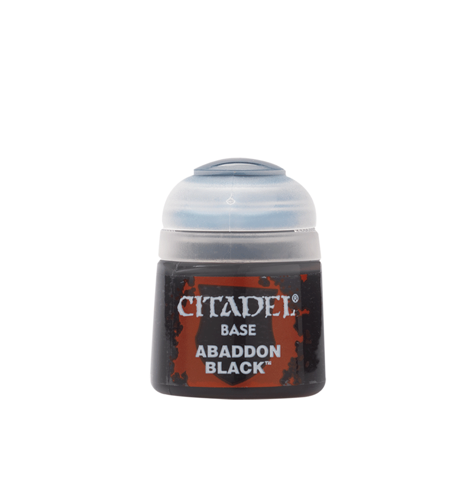 Warhammer Colour Abaddon Black Base paint 12ml