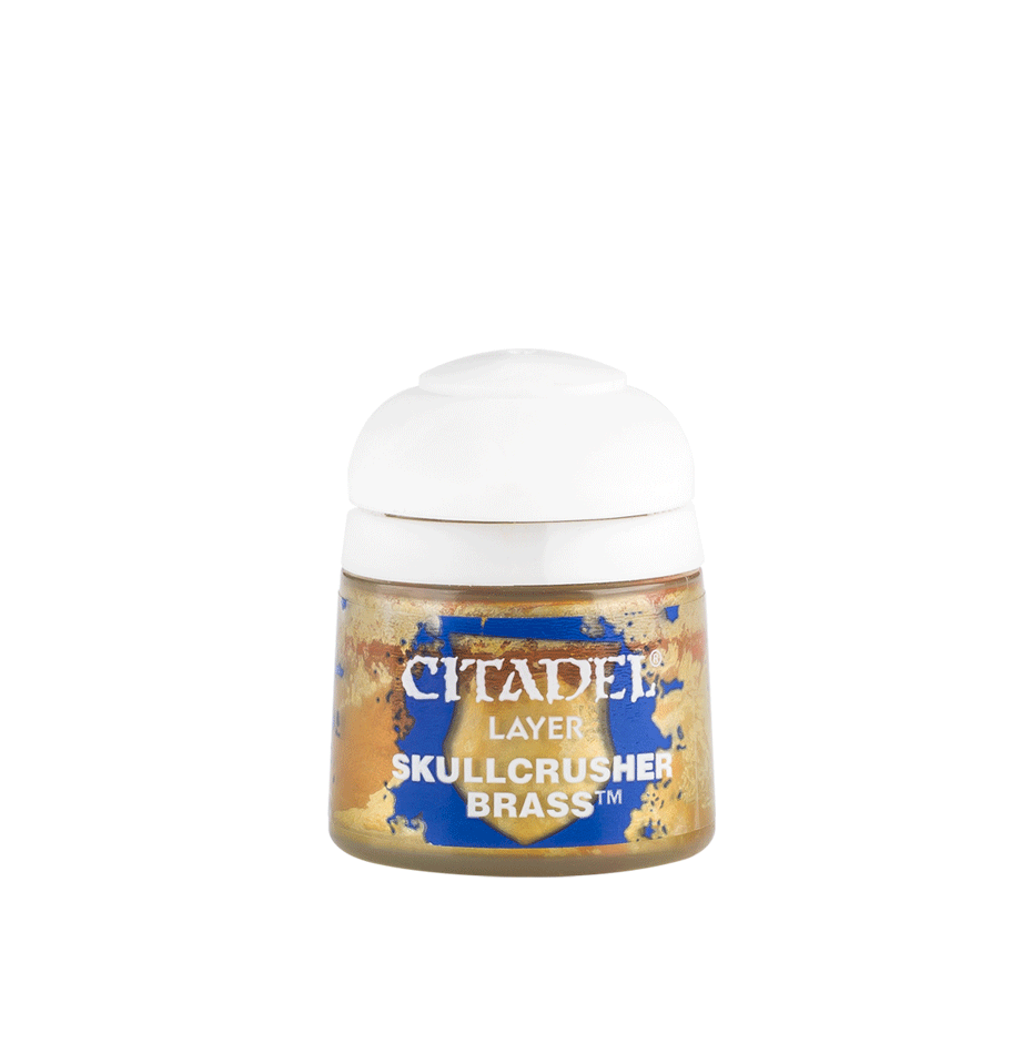 Warhammer Colour Skullcrusher Brass Layer paint 12ml