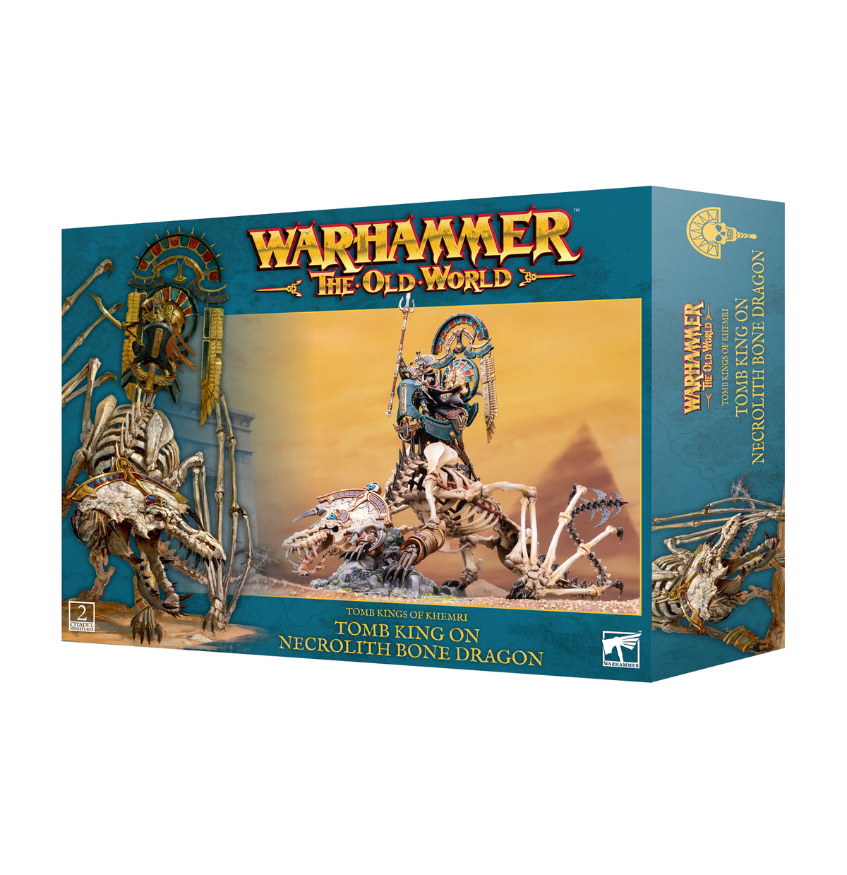 Warhammer The Old World: Tomb Kings of Khemri Tomb King on Necrolith Bone Dragon