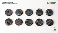 Bases - Spaceship Corridor, Round 25mm (x10)