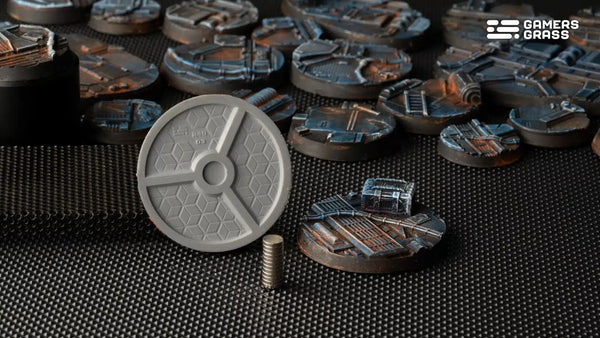 Spaceship Corridor Bases, Round 40mm (x5)