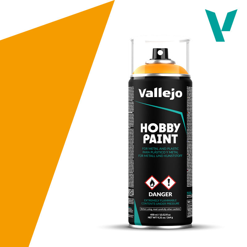 Vallejo Hobby Paint: Sun Yellow Spray Primer (400ml)