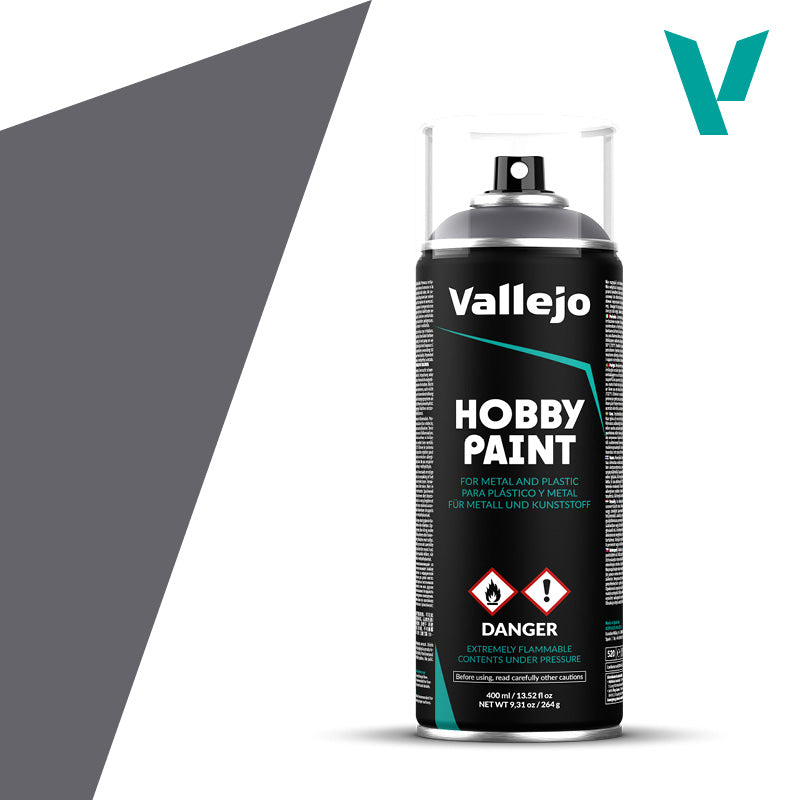 Vallejo Hobby Paint: Gunmetal Spray Primer (400ml)