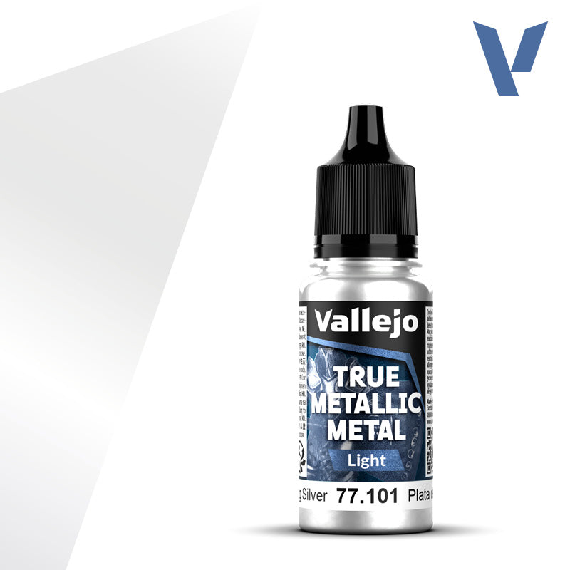 Vallejo True Metallic Metal: Sterling Silver | Light