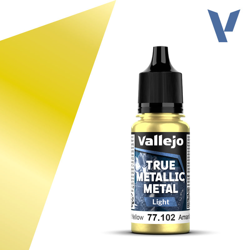 Vallejo True Metallic Metal: Radiant Yellow | Light