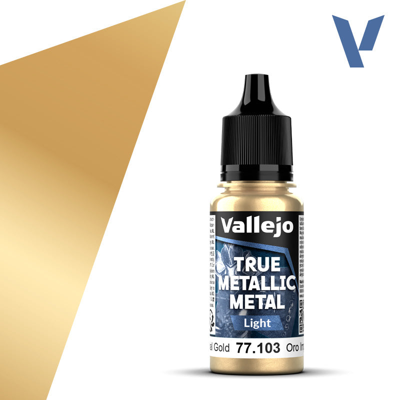 Vallejo True Metallic Metal: Imperial Gold | Light