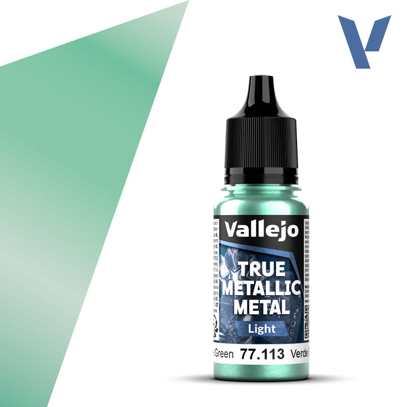 Vallejo True Metallic Metal: Beetle Green | Light