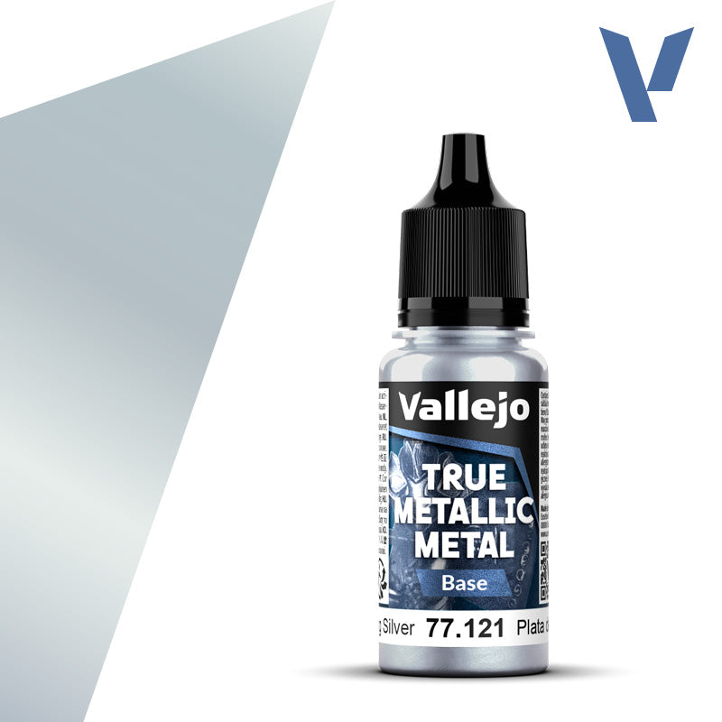 Vallejo True Metallic Metal: Sterling Silver | Base