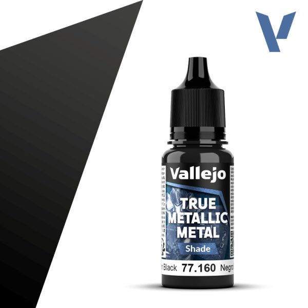 Vallejo True Metallic Metal: Obsidian Black | Shade